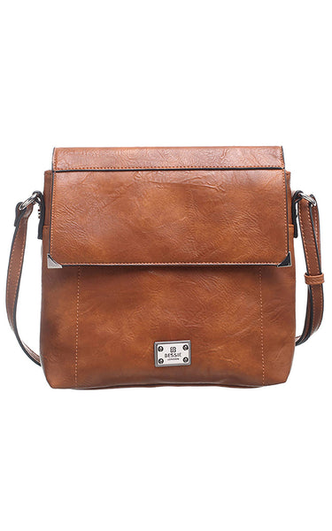 SUZANNE BUCKET CROSSBODY BAG WITH BACK ZIP POCKET