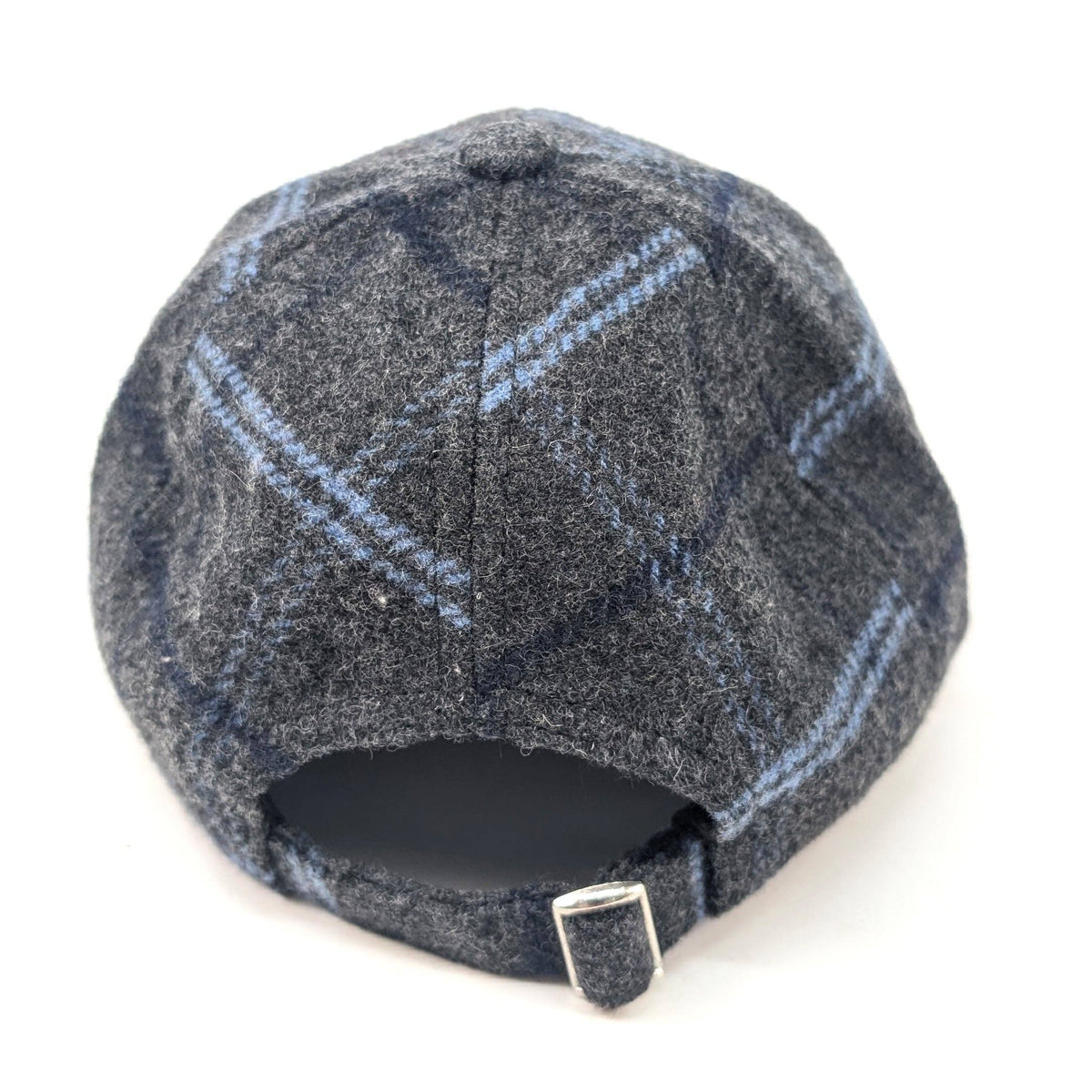 Check Wool Style Cap - Slate Grey