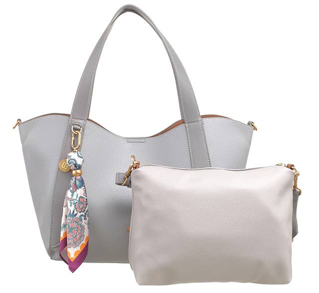 LILAH 2 IN 1 TOTE WITH SCARF