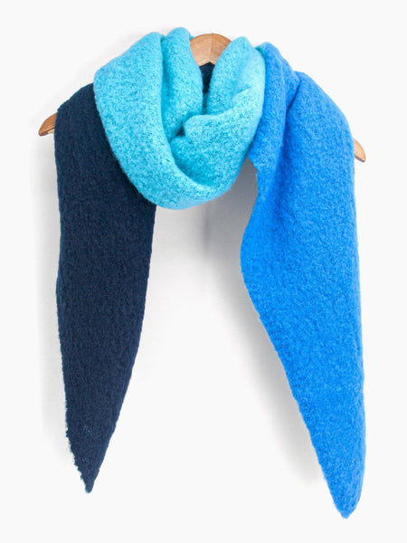 Nora Heavyweight Scarf - Royal Blue/Navy