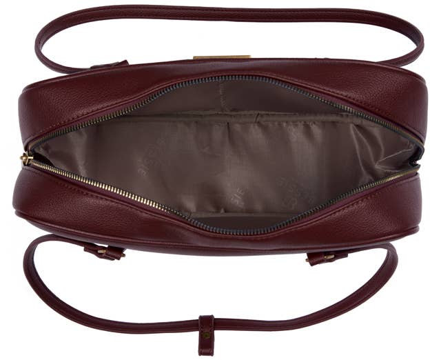 Ember EMBOSSED SHOULDER BAG WITH TINY COIN BAG
