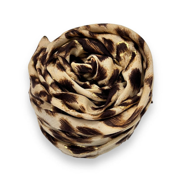 Leopard lightweight scarf