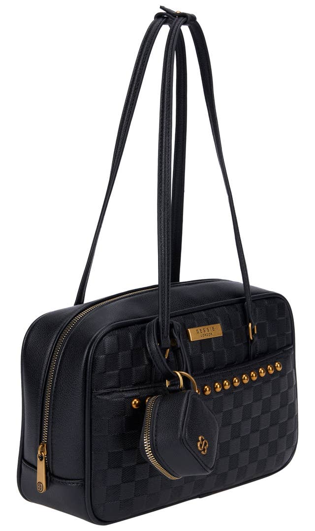 Ember EMBOSSED SHOULDER BAG WITH TINY COIN BAG