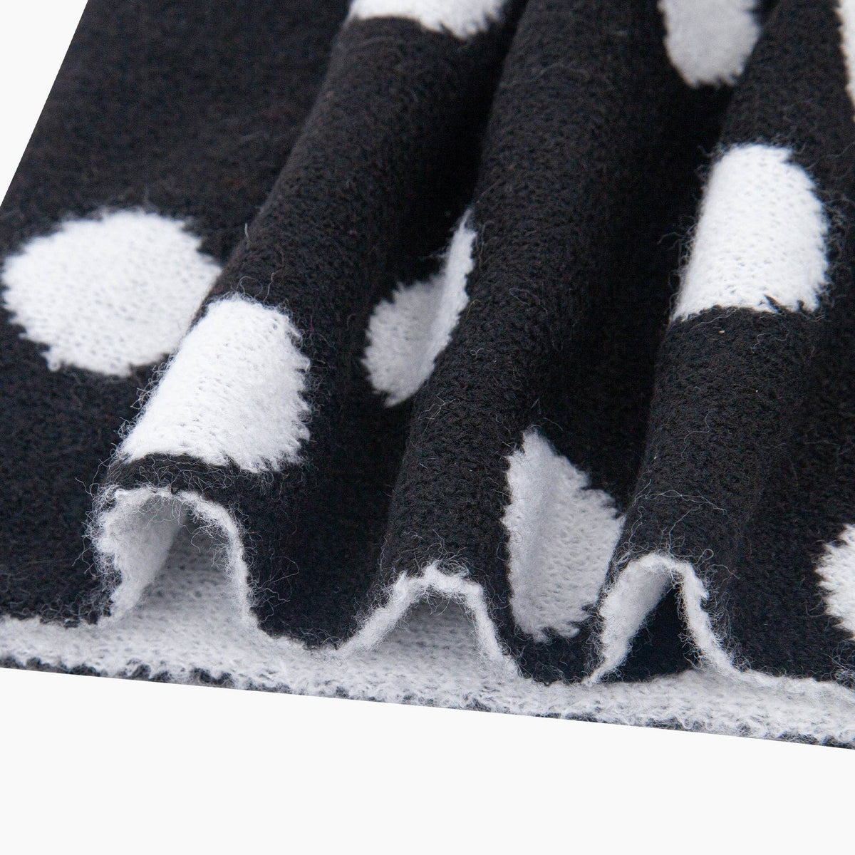Tess Triangle Heavyweight Scarf in Black/White