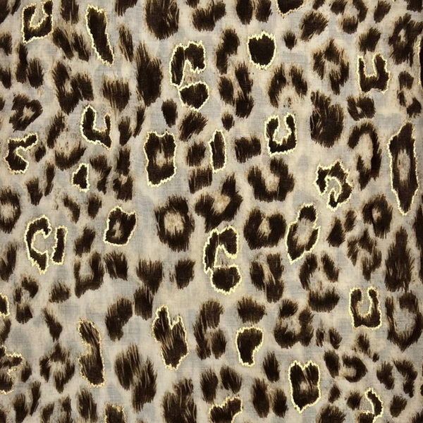 Leopard lightweight scarf