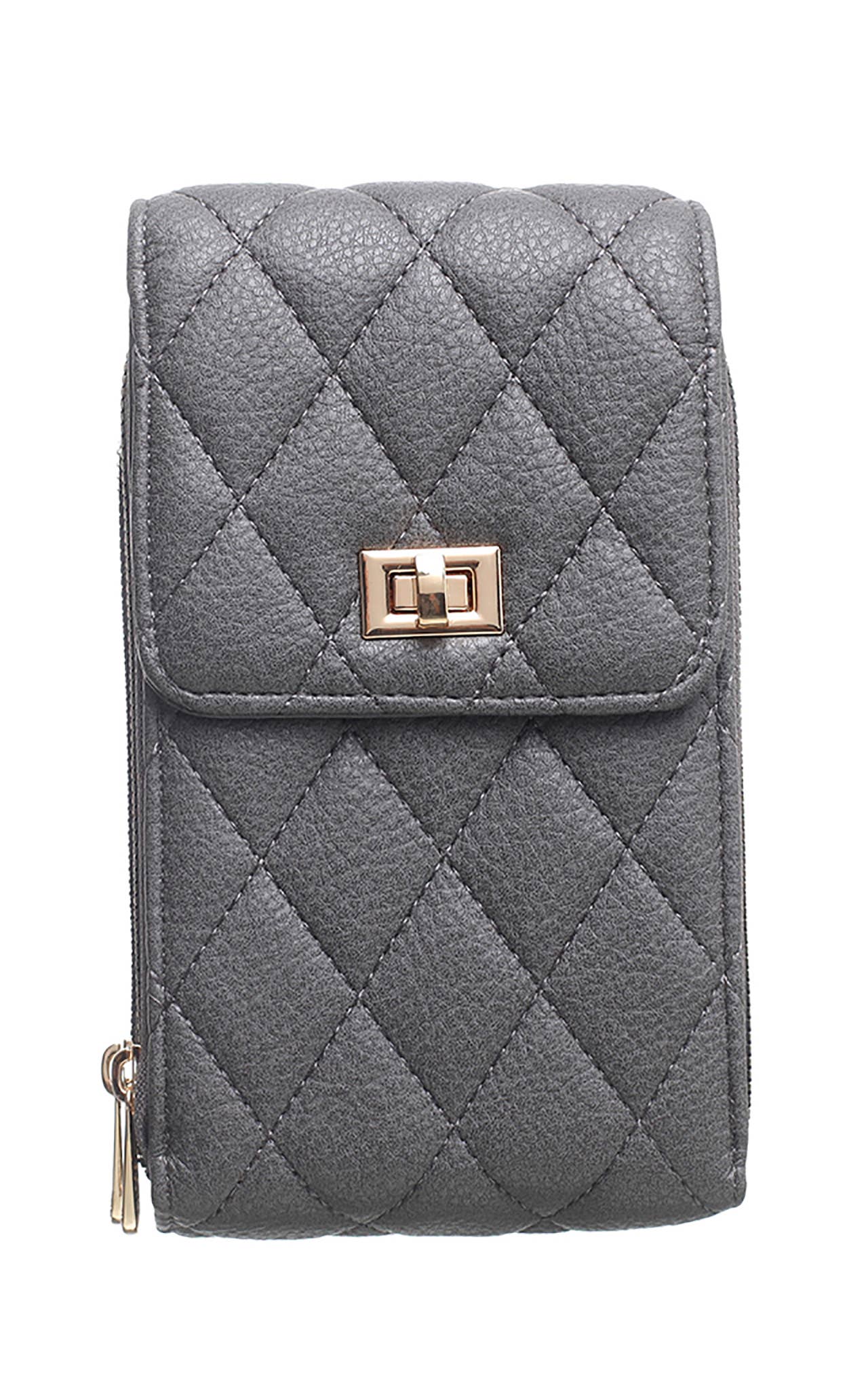 Shan Quilted Flap Top Phone Bag