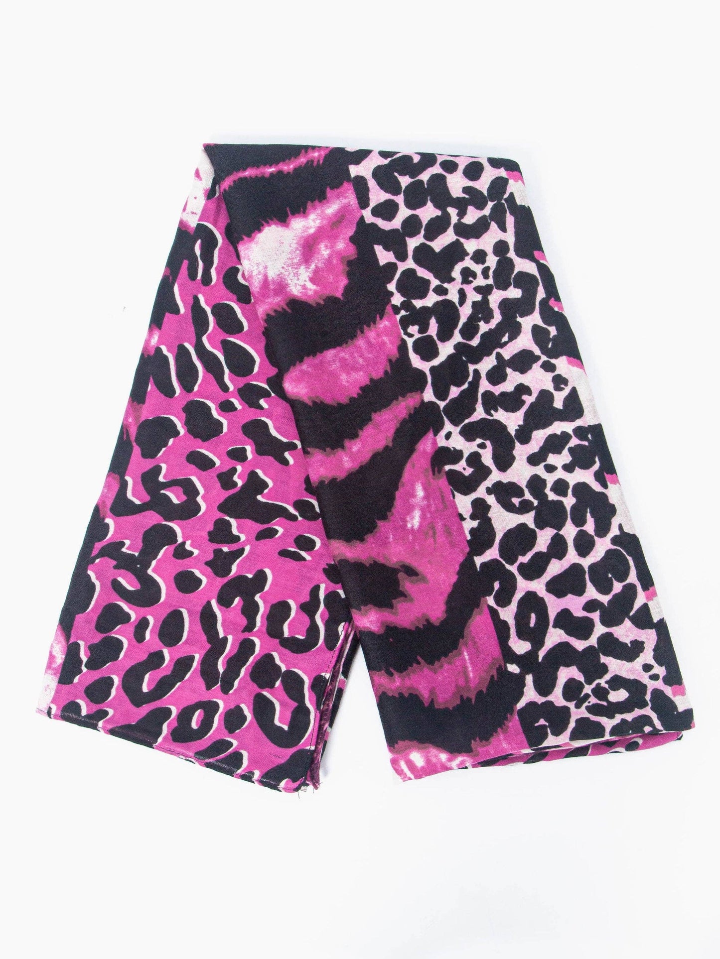 Greta Lightweight Scarf - Fuchsia, Animal