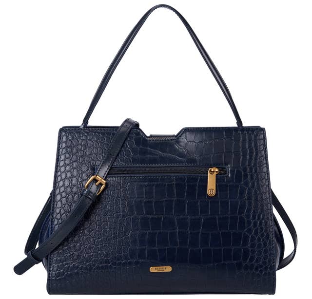 ELSIE EQUESTRIAN BUCKLE CROC TOTE