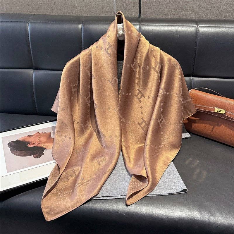 Kinsley Silk Scarf With Print