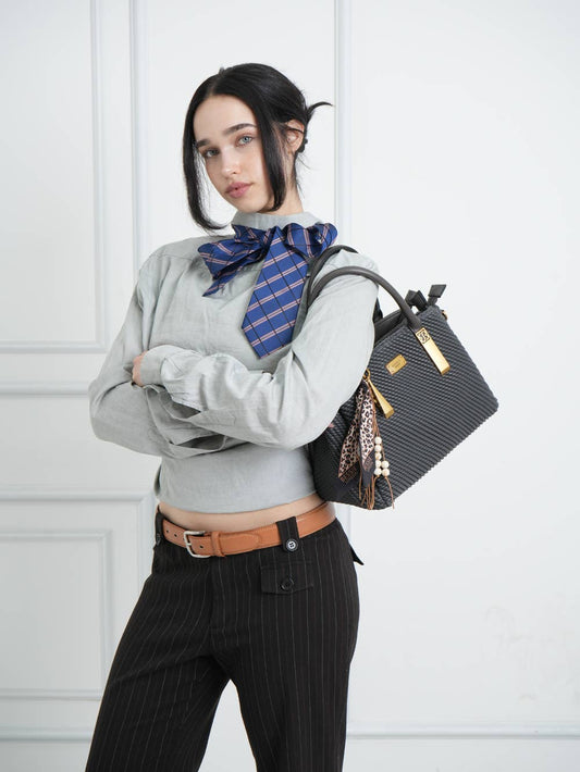 Bobbie BRAIDED EFFECT TOTE
