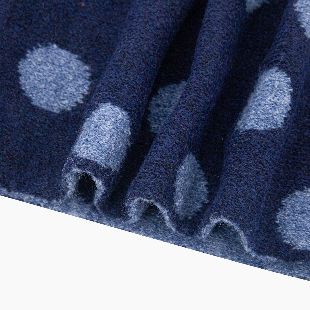 Tess Triangle Heavyweight Scarf in Navy/Denim