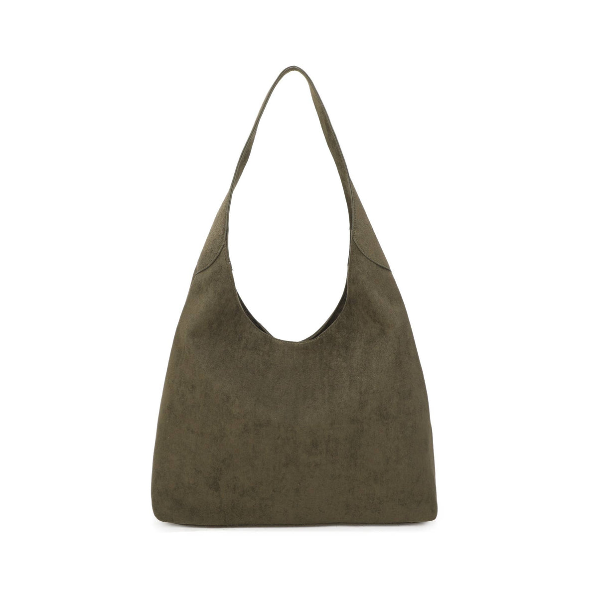 Albi Faux Suede Slouchy Hobo Shoulder Bag