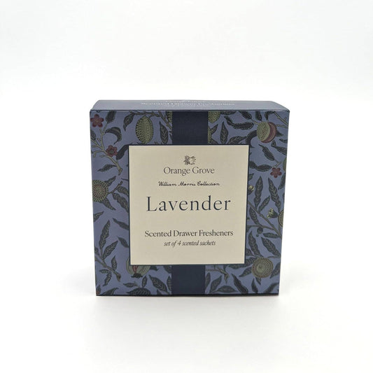 Set of 4 Lavender - William Morris Leaves Design