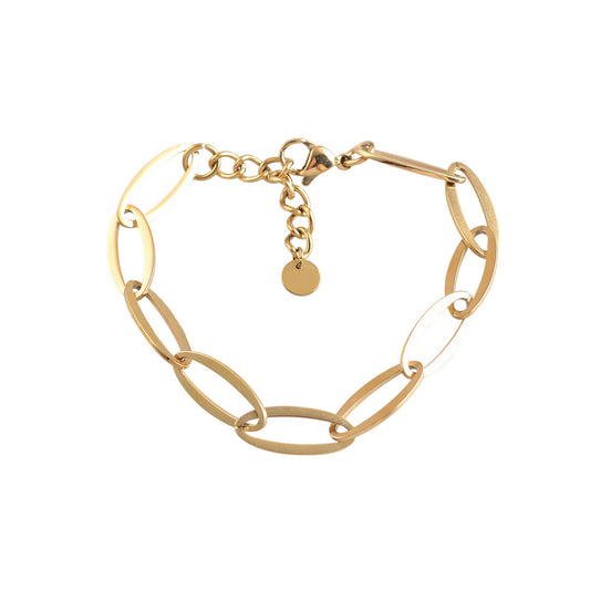 Julie Oval Links Bracelet in Gold