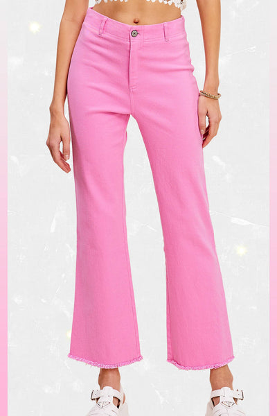 Molley Soft Washed Stretchy High Waisted Flare Pants