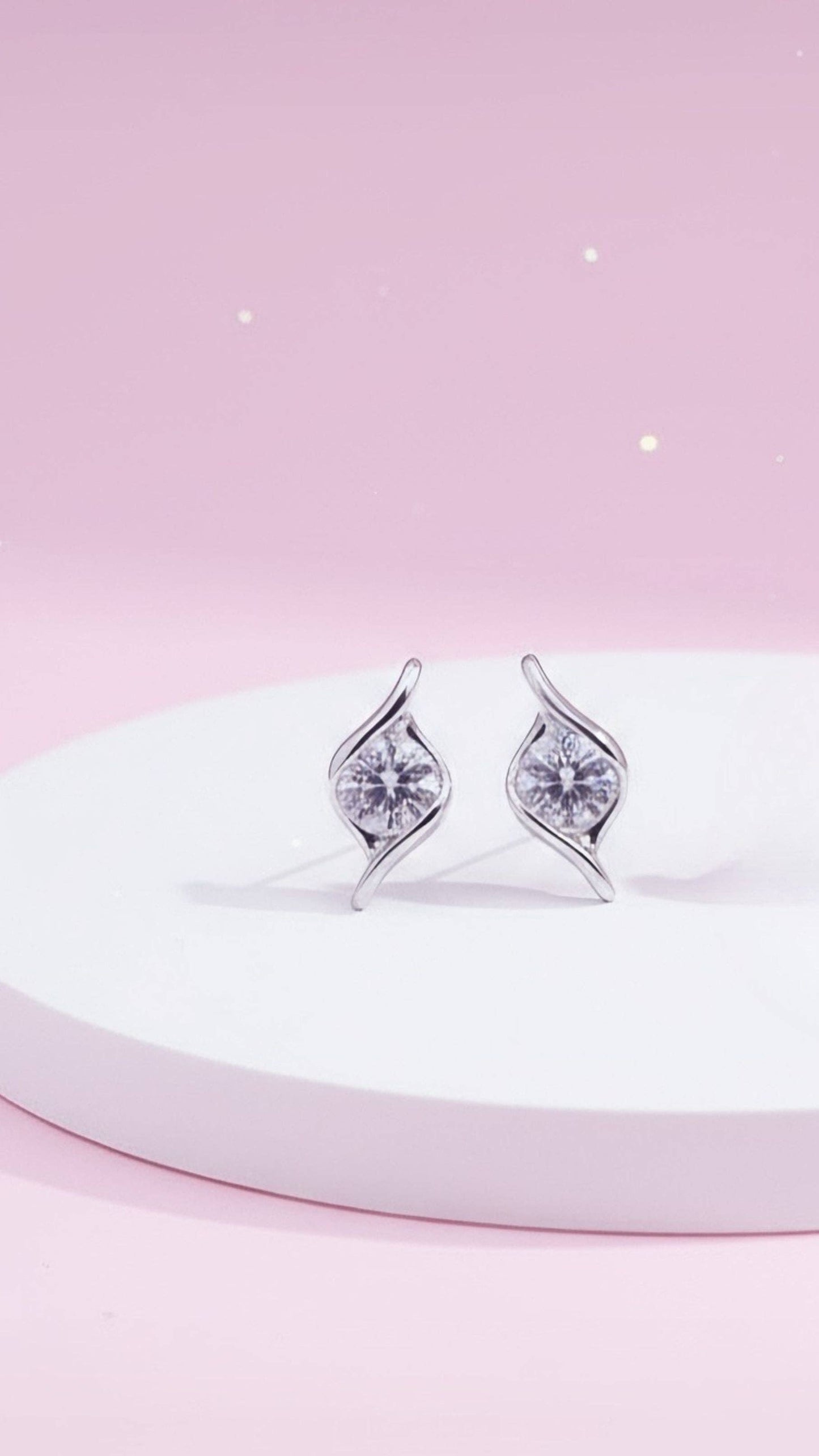 Brilliant Cut Crystal Stud Earrings