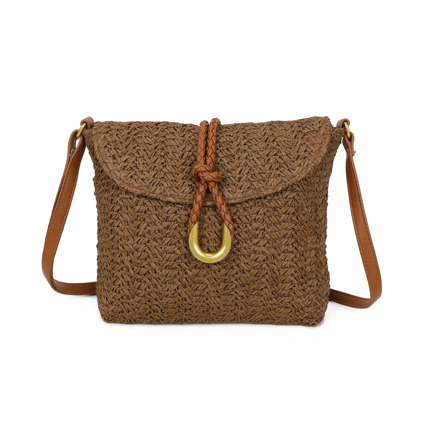 Rita Straw Crossbody Bag