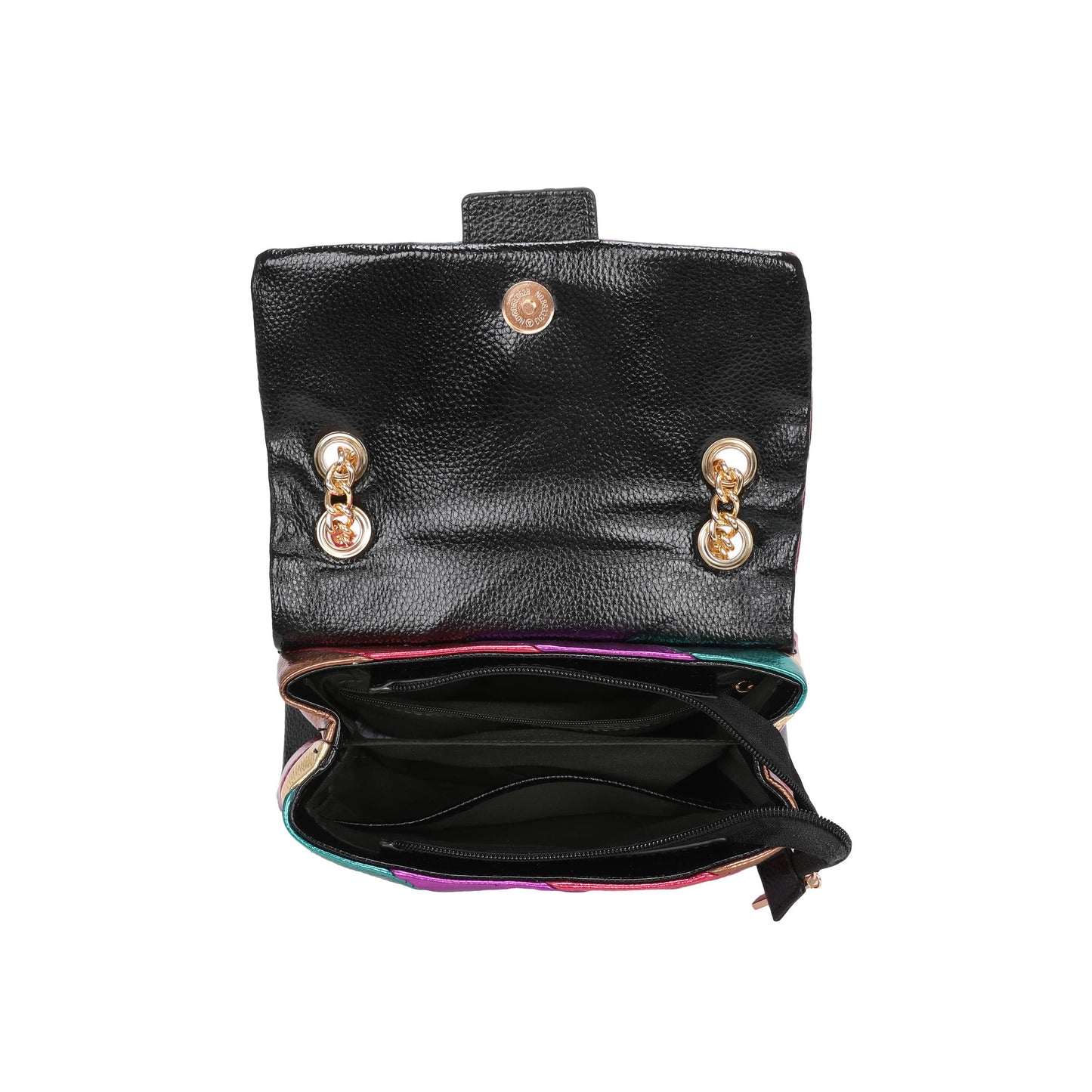 Maddox Metallic Stripes Bag