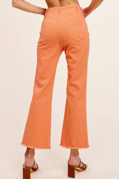 Molley Soft Washed Stretchy High Waisted Flare Pants