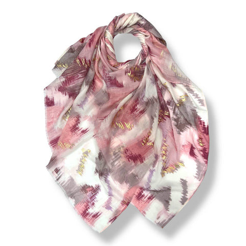 Ikat summer print scarf