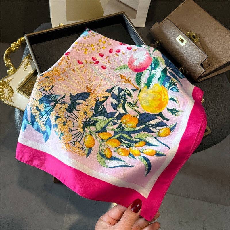Fran Fashion Print Square Scarf