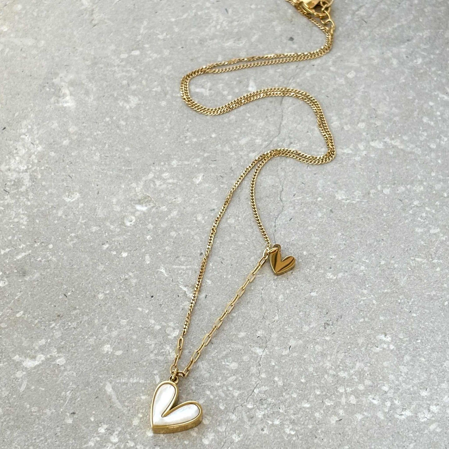 Pearlescent Heart Necklace