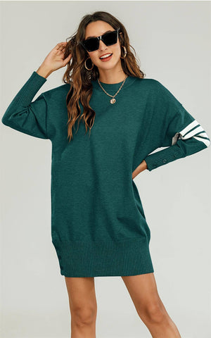 Katie Jumper Dress - Green