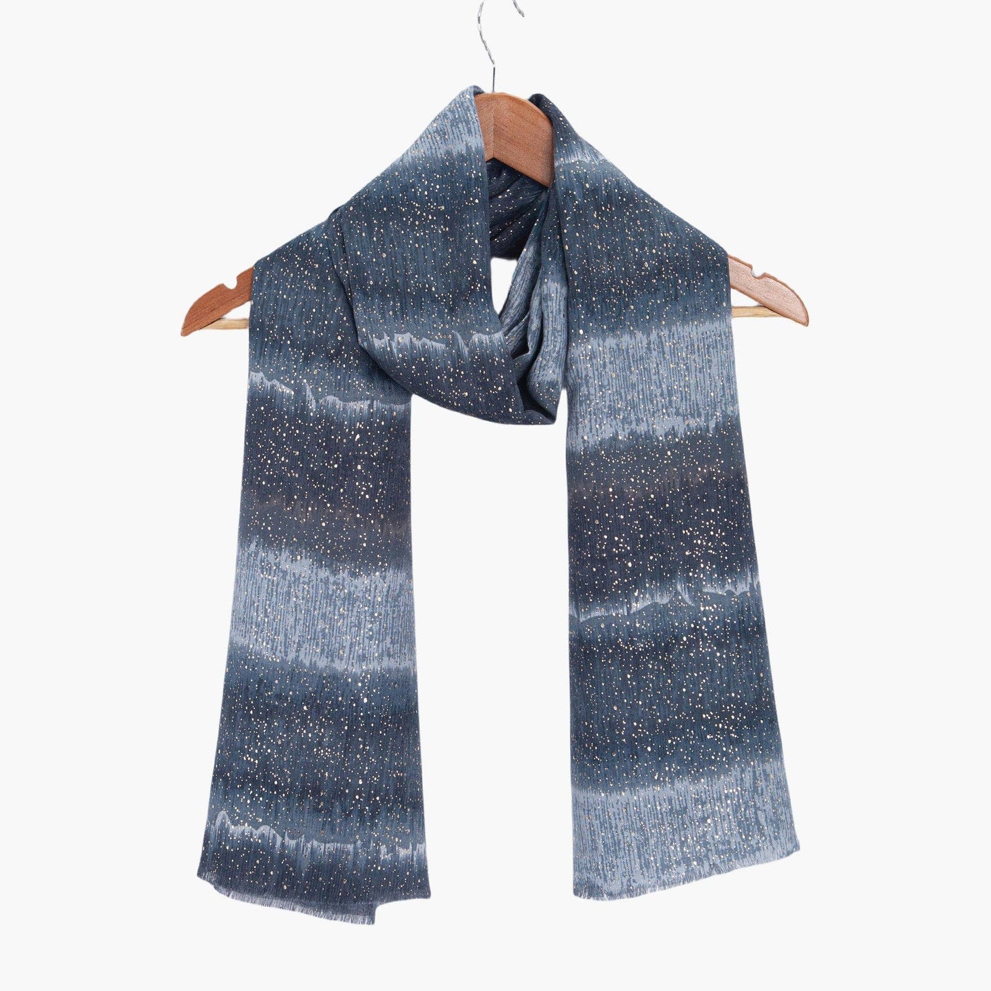 Tierney Grey Ombre Stripe Lightweight Scarf