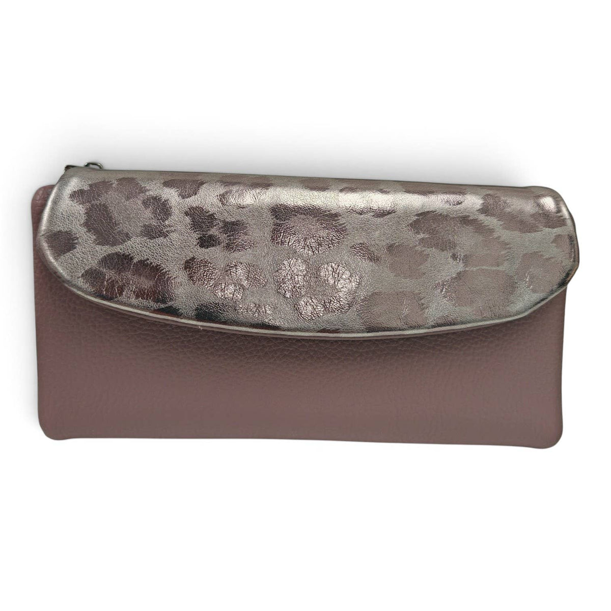 Nora Soft Pu Metallic Leopard Print Long Purse Gift Box