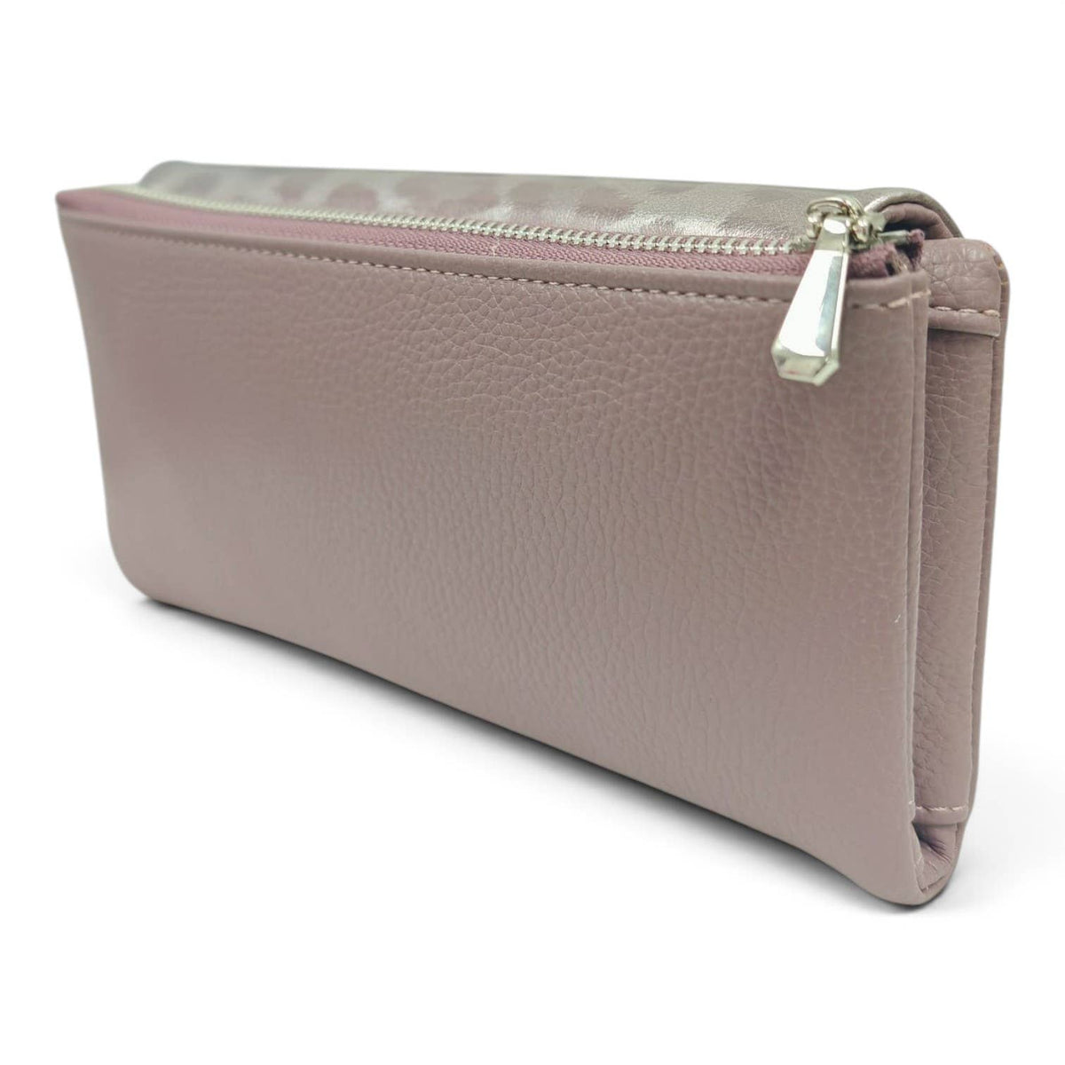 Nora Soft Pu Metallic Leopard Print Long Purse Gift Box