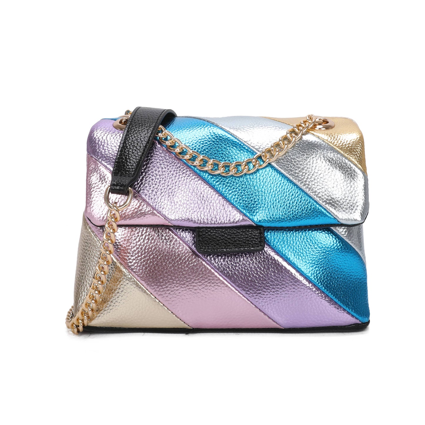 Maddox Metallic Stripes Bag