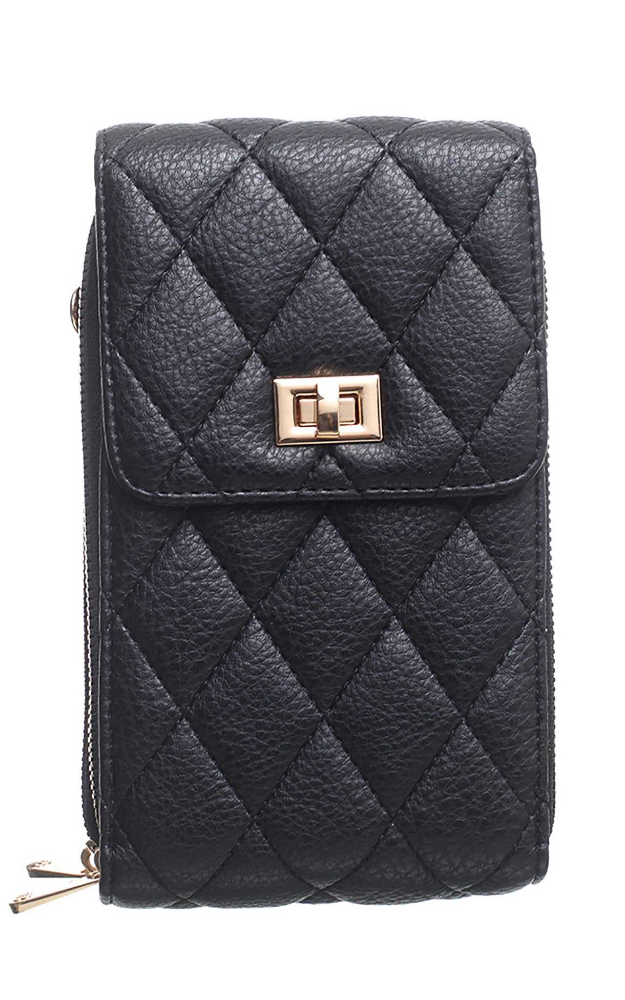 Shan Quilted Flap Top Phone Bag