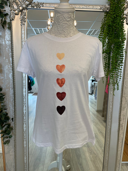 Sabrina multi heart t-shirt