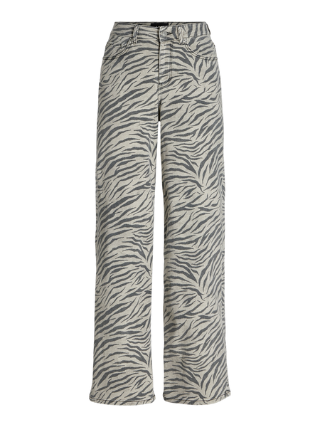 Sarah Zebra Wide Jeans