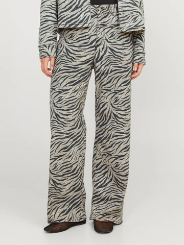 Sarah Zebra Wide Jeans