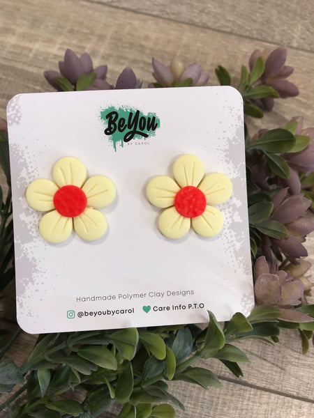 Large polymer clay studs