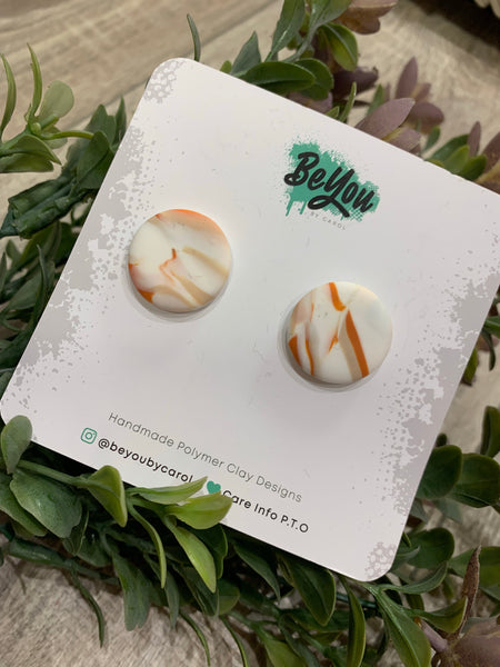 Large polymer clay studs