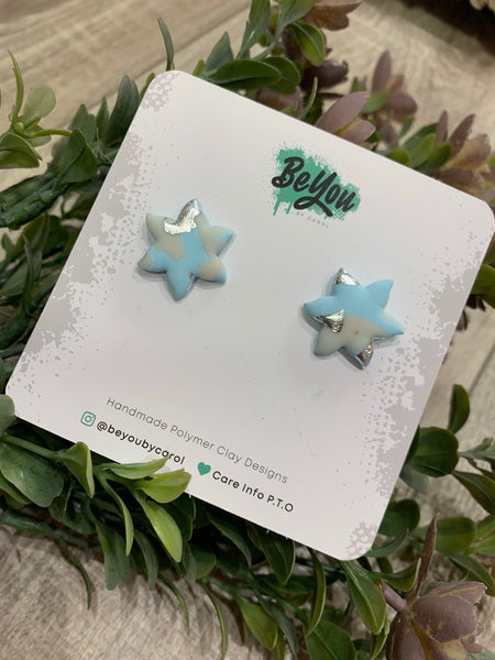 Large polymer clay studs