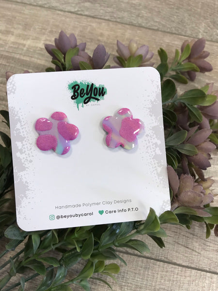 Large polymer clay studs