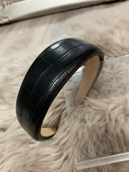 Leather effect hairbands